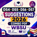 DS4+DS5+DS6+DS7 Suggestions 2026 ( WBSU )